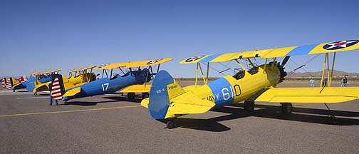 Five Stearmans, Cactus Fly-in, March 3, 2012